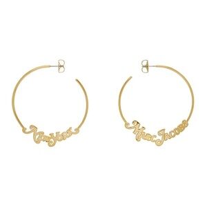 Marc Jacobs x New York Times Magazine Asymmetrical Hoop Earrings